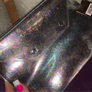 NWT Tinsel Time Clutch Sephora Sparkly Metallic Confetti